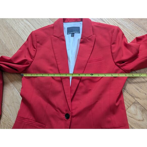 Banana Republic Womens Size 4 Blazer Suit Jacket Single Breasted Office Work - Picture 11 of 15